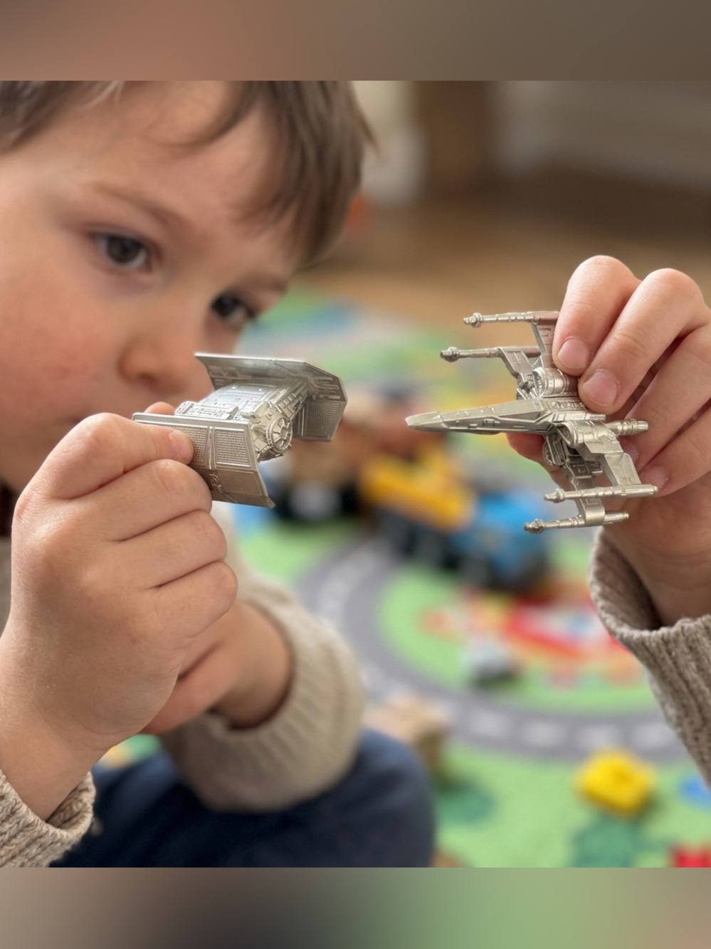 Star Wars Silver Galactic Fighter Play Set